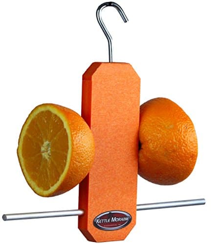Kettle Moraine Recycled Single Oriole Orange Fruit Stick Feeder