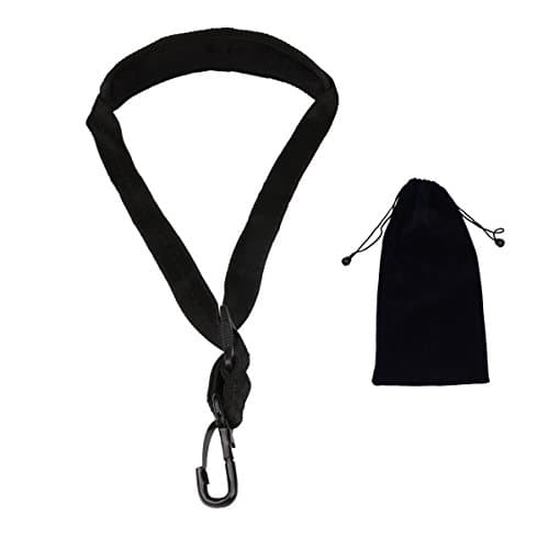 Saxophone Neck Strap,Excaoo Saxophone Neck Adjustable Strap with Soft Thick Pad and Metal Hook Fit for Tenor Alto Sax and Clarinets Oboes