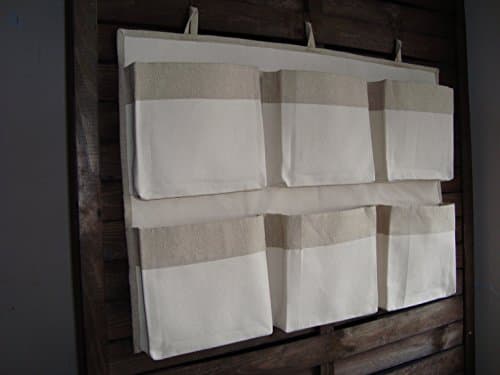 Caddy unbleached organizer, eco friendly organizer, canvas crib storage, linen nursery organizer, girl boy storage bag, nursery accessory, hanging storage