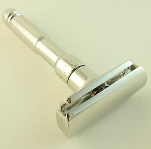 Strong Durable Heavy Brass Double Edge Saftey Razor - Silver