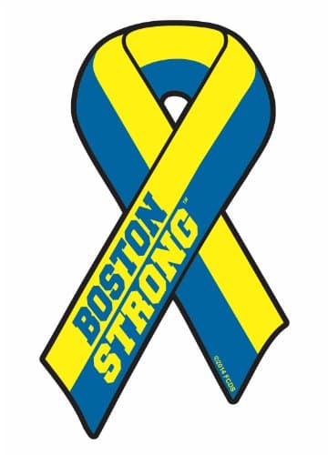 B Strong Boston Strong 4" Commemorative Ribbon Decal