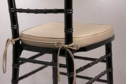 Taupe Chiavari Cushion with Ties by VF