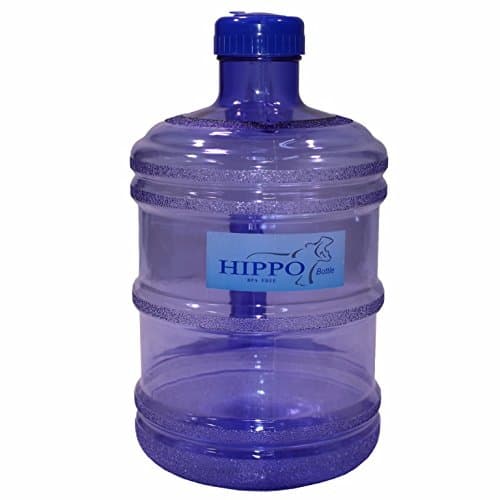 CloudWorks Eco Friendly 1 Gallon BPA FREE Reusable Plastic Drinking Water Big Mouth Bottle Jug Container with Holder Drinking Canteen