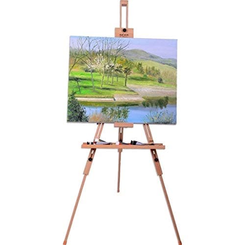Tripod Easel H.D. Beech - Field Easel Holds Canvas Up to 122cm for Drawing, Sketching Or Display and Perfect for Indoors Art Supplies -720