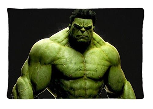 Terwen The Incredible Hulk Superhero Marvel Modern Home Decorative Pillow Case Zipper Cushion Covers (20x30 inch)