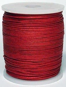 Maine Thread - Blue Bird 2mm Dark Red Polished Braided Cotton Cord. 100 meters per spool. Includes 1 spool.