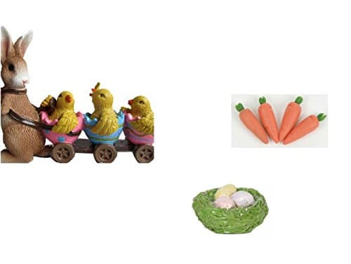 Easter Fairy Garden Figurines. Spring Garden Decor