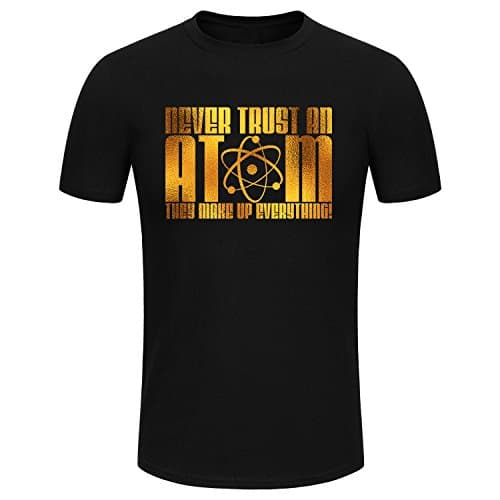 SPGBTees Men's Never Trust an ATM They make up Everything Science T-shirt Black Color XXL-Size