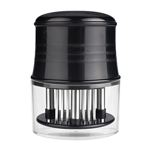 Meat Tenderizer,littlejian Needle Professional Cookware Tool,56 Ultra Sharp Stainless Steel Blades for Tenderizing Steak, Beef, Pork, Fish, Chicken (Black)