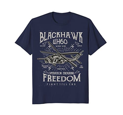 Mens blackhawk tshirt uh 60 - blackhawks tee shirt Medium Navy