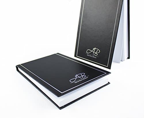 Adrian Bass 4 in. x 6.5 in. Rectangle Artist Sketchbook, Hard Cover with 80 pgs. 200 gsm, Cold Press Paper, Acid free, Flat bound