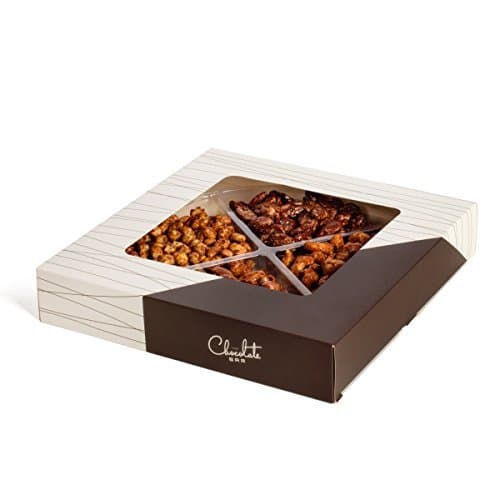 The Chocolate Bar- Kosher Gourmet Glazed Nuts Gift Platter 4-sectional