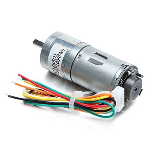 DELAMZ - 6V 100/210/300RPM Encoder Motor DC Gear Motor
