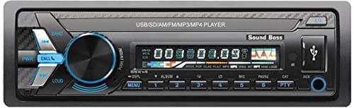Sound Boss Premium A410BT USB/FM/SD/AUX/Bluetooth Wireless with Phone Caller Id Receiver Car Stereo (Single Din)