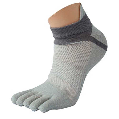 Men Cotton Low Cut Toe Socks 5 Finger Socks No Show Mesh Breathable Socks