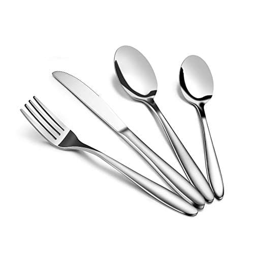 Olivisa Cutlery Set 24 Piece Knife Fork Spoon Set,18/10 Stainless Steel