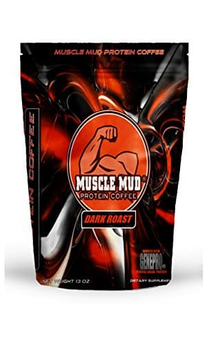 Coffee Protein Powder: Muscle Mud Protein Coffee, High Quality Protein Infused Coffee, Infused with GenePro Protein - Dark House Roast