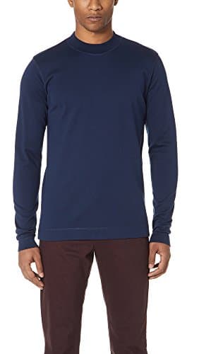 Norse Projects Men's harald Mercerized Interlock Sweatshirt, Navy, Small