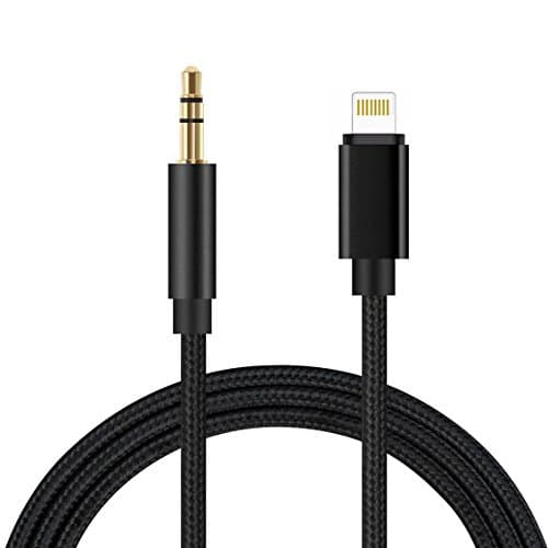 ZITITECH Aux Audio, Nylon Braided Lightning to 3.5 mm Jack Male to Male Stereo Cable Cord for Apple IPhone 7/7 Plus