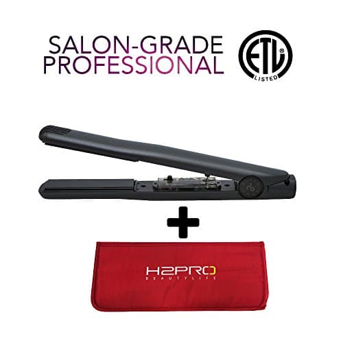 Wrapped-in-Real Onyx Stone Ceramic Flat Iron 1" w/ FREE THERMAL HEAT POUCH