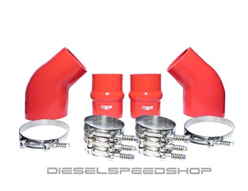 Dieselspeedshop BRICK RED Intercooler Boot Kit fits Cummins 1994-2002