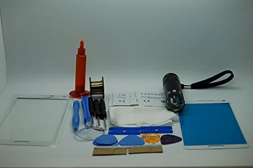 Samsung Galaxy Note 5 White Front Glass, Screen Repair Kit, Screen, UV Glue, UV Torch, Wire, Tools