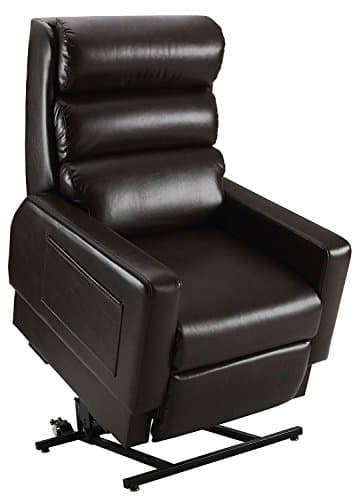 Cozzia MC-520 Mobility Lay-Flat Lift Chair Zero Gravity Infinite Position Recliner with Air Massage and Heat - Cranberry In-Home Delivery