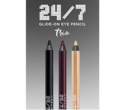 24/7 Glide On Eye Pencil Trio FULL SIZE Set: Perversion + Rockstar + Midnight Cowboy