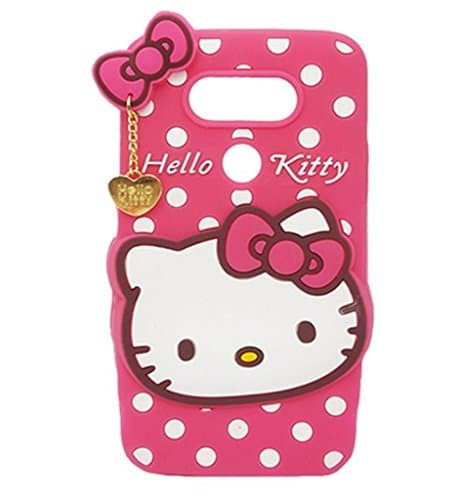 LG G5 Case,LG G5 Hello Kitty Silicone Case,Bat King 3D Cute Cartoon Hello Kitty Soft Silicon Gel Rubber Case Cover Skin for LG G5 2016(Rose Hello Kitty)