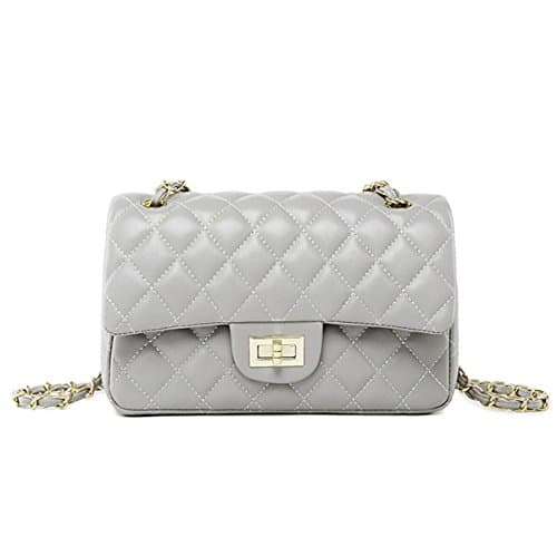 Women's Chain Quilted PU Leather Shoulder Bag