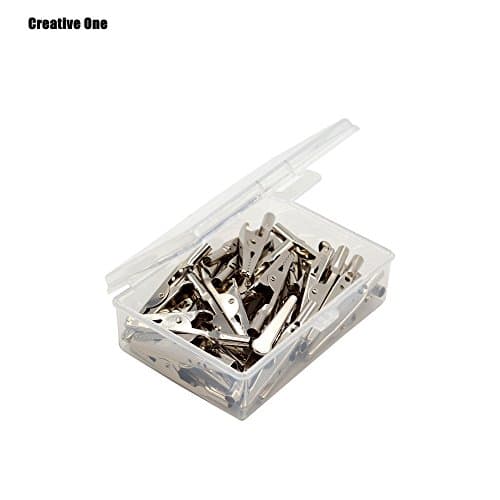 Creative one 25 Pcs Silver Tone Metal Alligator Clip Crocodile Clamps