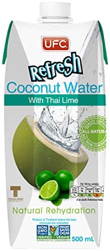UFC Refresh 86301 Coconut Water with Thai Lime 500 ml (Pack of 12)