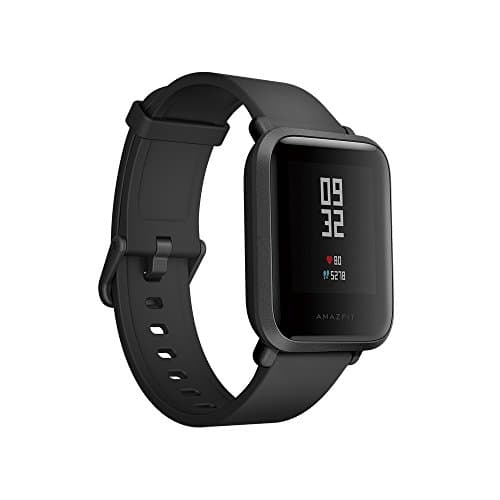 YIMITECH Xiaomi Amazfit Bip Smart watch with GPS Real-time Heart Rate Monitor Water Resistant Sports Fitness Tracker Support iOS and Android for Kids Men Women/US Version (Onyx Black)