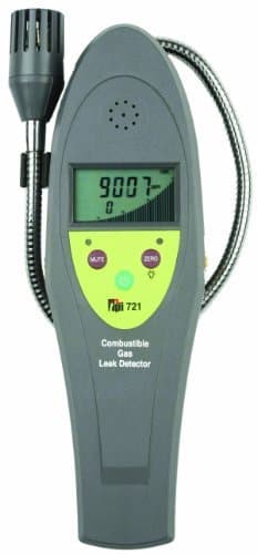 TPI 721 Combustible Gas Leak Detector, LCD Display, 10 ppm Sensitivity