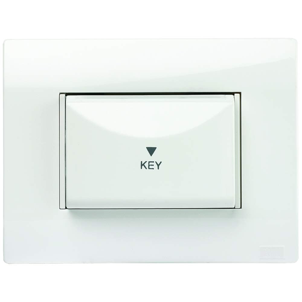 Anchor by Panasonic Roma Plus Modular Polycarbonate 3m Key Card with 3m Cover and Inner Frame (White)