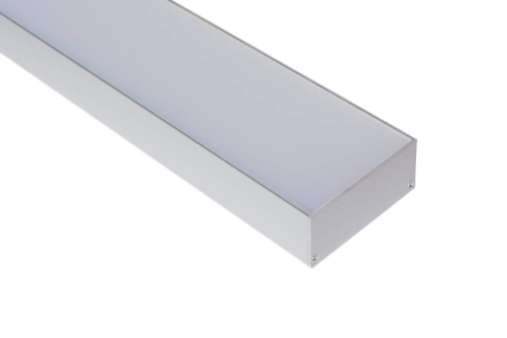 Aftertech® 2m 7532 Rectangular Profile Large Aluminium Strips LED Strip 2 m Suspension