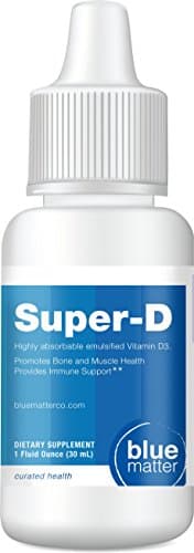 Emulsified Liquid Vitamin D3 2000 IU, Highly-Absorbable, 1 fl. oz / 30 ml- Blue Matter Co - Super-D