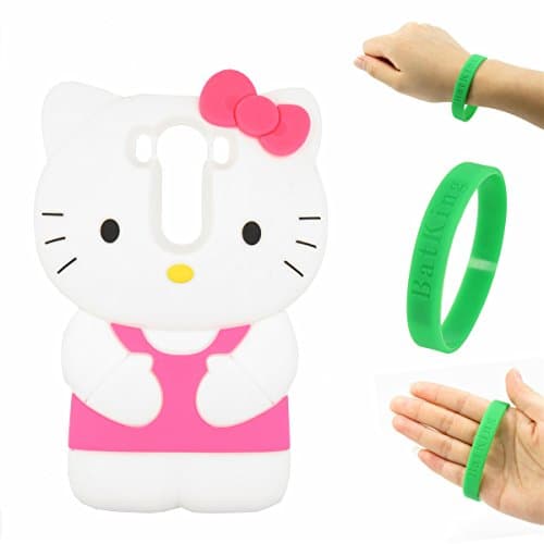LG G4 Pro Case LG V10 Cartoon Silicone Case,Bat King 3D Cartoon Hello Kitty Silicon Gel Rubber Case Cover Skin for LG V10/G4 Pro/G4 Note(Hello Kitty Rose)