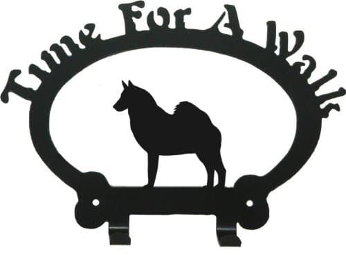 Time For A Walk Norwegian Elkhound Dog Leash Hook