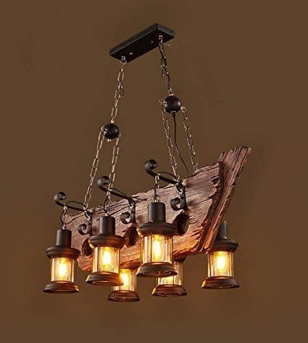 Chitty Retro Coffee LOFT Restaurant and Bar Industry Wind American Country Creative Personality Ship Wood Decorative Chandeliers Creative