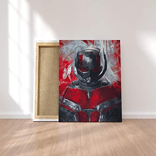 52 North Red and Black Ant Man Marvel Avengers Endgame scene Framed Canvas Print Wall Art (A1)