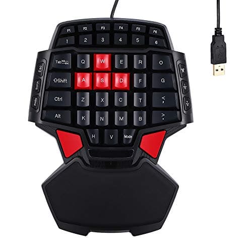 COOL THING 47-Key Gaming Keyboard Professional One/Single Hand USB Wired Keyboards Esport Gamer Keyboard for LOL CS GO Overwatch