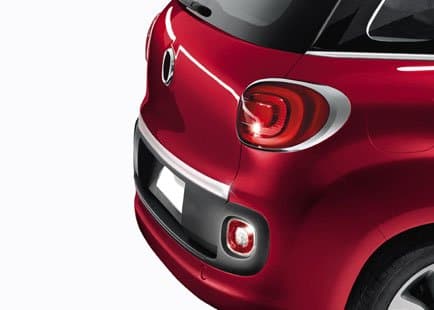 OMAC Auto Exterior Accessories Chrome Trunk Tailgate Grab Handle Trim Cover Stainless Steel Fits Fiat 500L 2013-2018