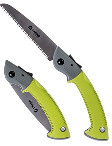 LifeWell 7.0 Folding Pruning Saw. Hand Saw Quickly Cuts Through Branches with Little Effort. All Purpose: Wood, Bone & Plastic. Ideal for Tree Pruning, Camping, Hunting, Survival Gear.