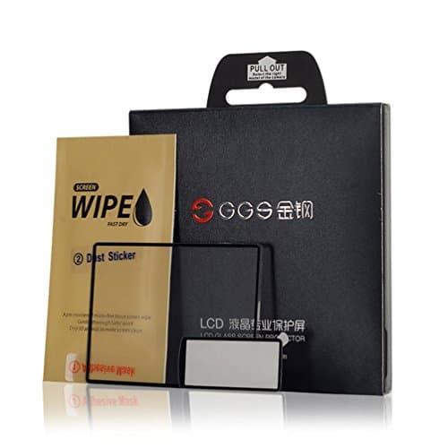 LARMOR for Canon 60D 600D Screen Protector, from Tempered Glass Foil, Self-Adhesive, GGS 4th Generation - with Top Screen Protector