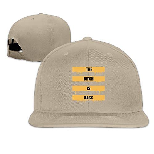 Unisex The Bitch Is Back 2017 Snapback Hats Hip Hop Baseball Cap Adjustable Flat Hat