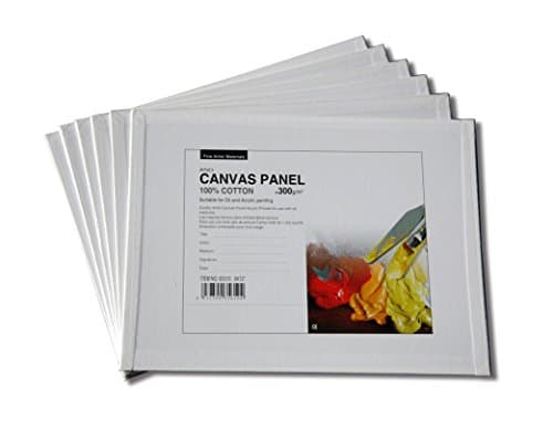 HMAZING CANVAS PANELS 12 PACK - 8"X10" Artist Canvas Panel Boards for Painting