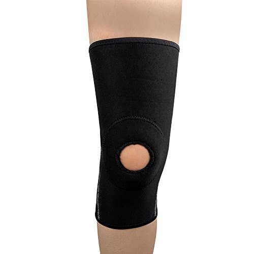 Knee Brace Vivi Compression Sleeve Support for Baseball Softball Running Jogging, Prevent Leg Muscle Shaking and Strain, Dispersed Patellar Pressure (L, Black)