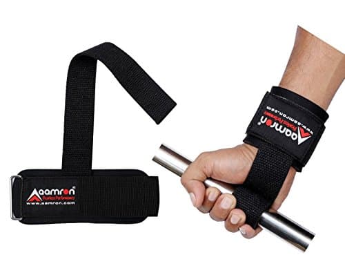 Aamron® Weight Lifting Training Gym Straps Hand Bar Wrist Support Gloves Wraps WLS-PSA