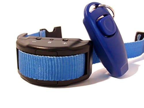 Anti Barking Training Collar with 7 Sensitivity Levels for Large and Small Dogs, comes with a clicker and whistle for advance lessons